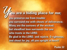 You are my hiding place