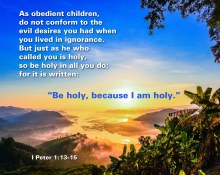 Bible Verses about Holiness
