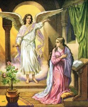 Angel Gabriel appears to Mary