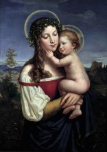 Mary holding Jesus by Carl Herpfer