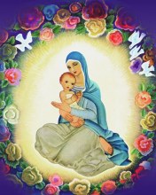 Virgin Mary with Baby Jesus by Gustaf Adolf Tenggren