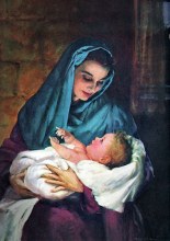Virgin Mary with Baby Jesus by Harry Anderson