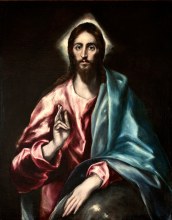Image of the Head of Jesus Christ by artist El Greco