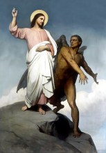 Jesus is tempted by the devil