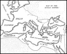 Map of the Roman Empire during Jesus time