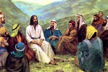 Jesus teaches his Disciples