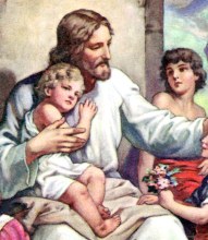 Christ Blesses the Children by Heinrich Hofmann