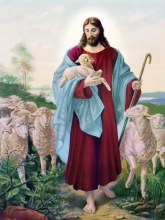 Jesus the Good Shepherd by Bernard Plockhorst