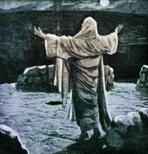 Jesus prays on the Mount of Olives