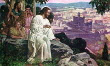 Jesus weeps over Jerusalem by Ralph Pallen Coleman