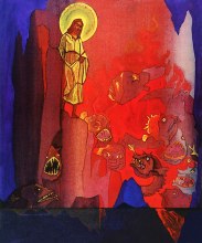 Harrowing of Hell by Nicholas Roerich